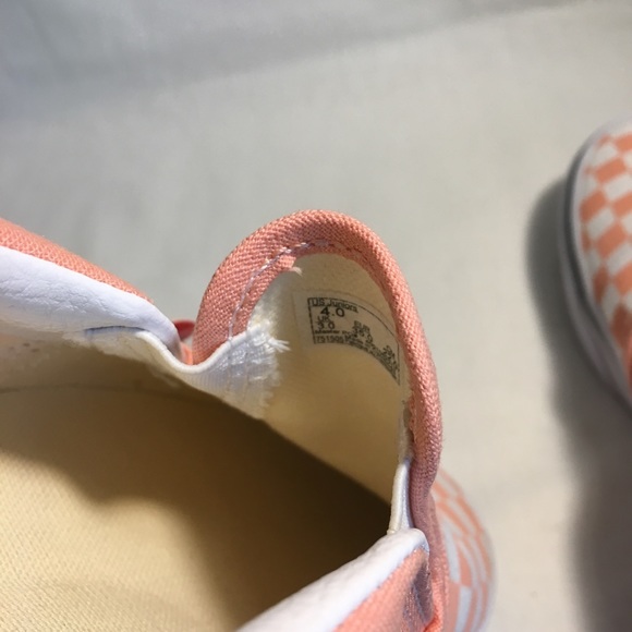 Vans Slip On Checkerboard Pink Cream (NWT) - Picture 10 of 12